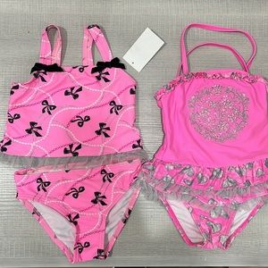 $10 bundle 2 Fancy Hula Star swimsuits- size 4 & 5T
